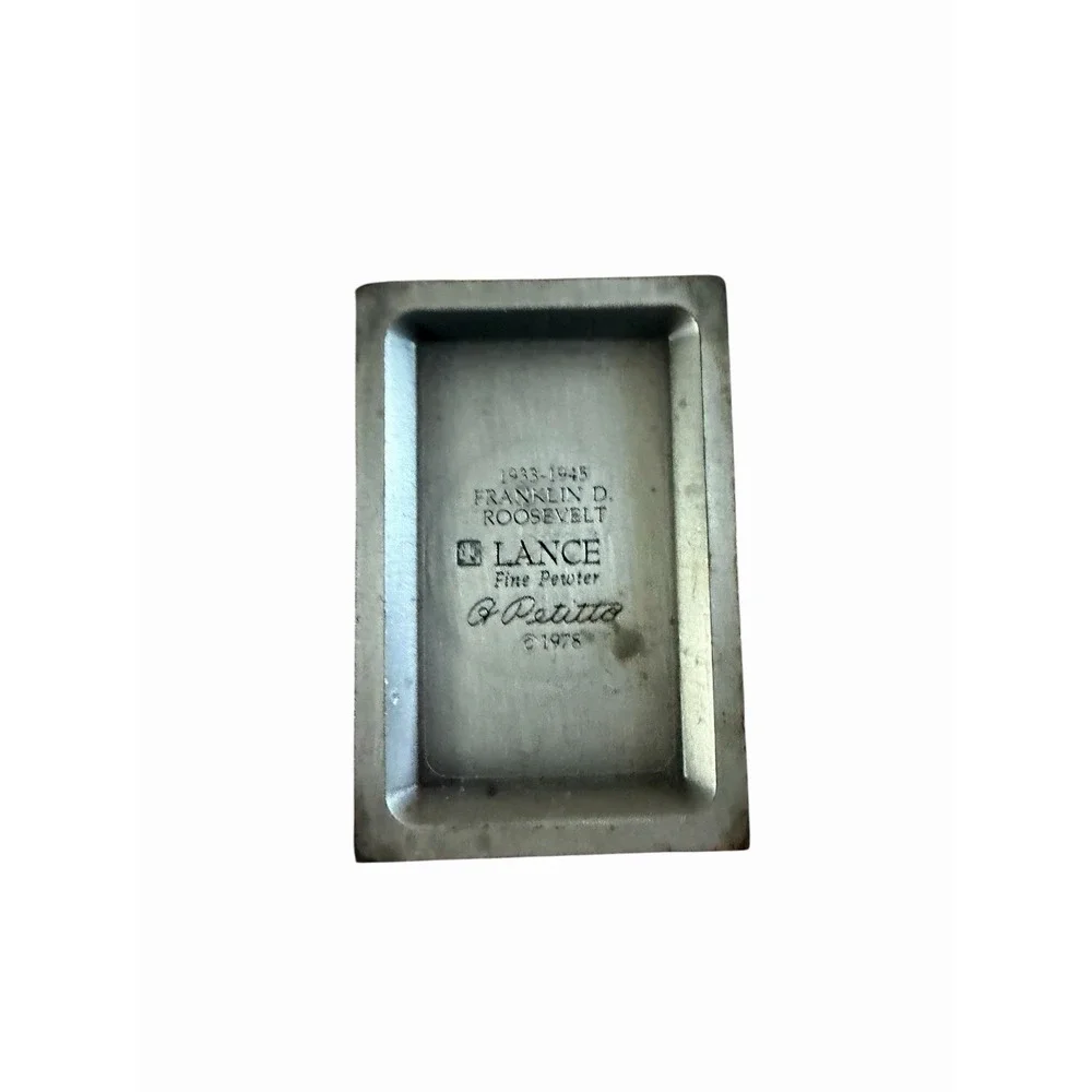 Lot Of 5 Presidents Lance Fine Pewter  Washington, Roosevelt, Jefferson, Lincoln